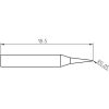 RTP 001 C Weller (T0050103199) - Punta saldante conica Ø0.1mm - Dimensioni