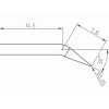 Weller RTP 001 C X (T0050103599) - Conical Bent Soldering Tip Ø0.1mm - Sizes