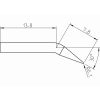 RTP 002 C X MS Weller (T0050101899) - Punta saldante conica 30° Ø0.2mm - Dimensioni