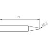 RTP 004 C Weller (T0050103499) - Punta saldante conica Ø0.4mm - Dimensioni