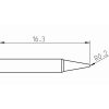 Weller RTP 004 C MS (T0050101699) - Soldering Tip Conical Ø0.4mm - Sizes
