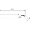 RTP 010 K NW Weller (T0050104699) - Punta saldante Weller a coltello Ø1mm - Dimensioni