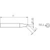 RTP 012 B Weller (T0050103899) - Punta saldante taglio sbieco Ø1.2mm - Dimensioni