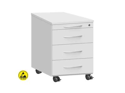 Cassettiera antistatica ESD da banco con ruote (435x600 H602 mm)