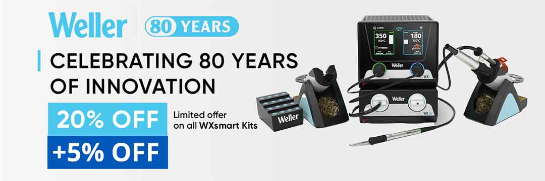 Promo Weller WXsmart Kit -20% -5% OFF fino al 28/08/25