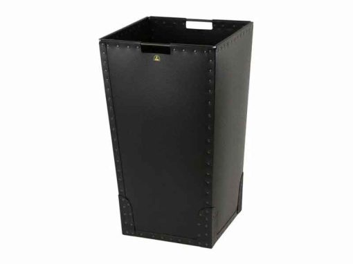Cestino antistatico ESD con maniglie (40x40x70cm, 110L)