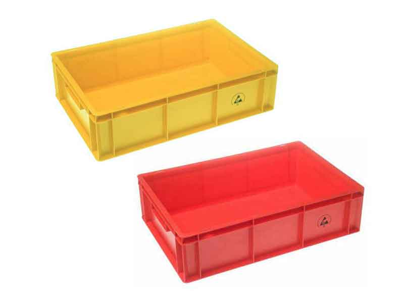 IDP-STAT 34 - Contenitore antistatico ESD dissipativo (600x400 H170 mm, Giallo/Rosso) IDP-STAT 34 - Contenitore antistatico ESD dissipativo (600x400 H170 mm, Giallo/Rosso)