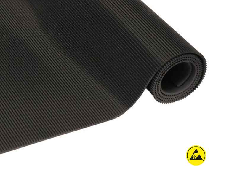 tappetino-da-scaffale-antistatico-esd-scanalato-rotolo-10m Rivestimento per scaffali antistatico ESD con profilo scanalato - Gomma naturale e sintetica (rotolo da 10m)