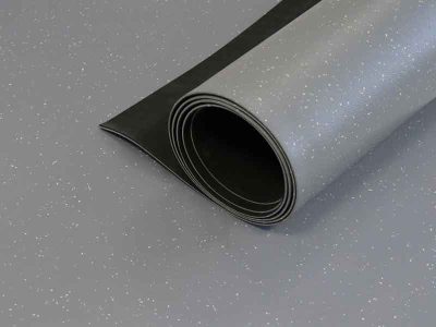 Quickstat Plus - Tappeto antistatico ESD da pavimento Grigio chiaro (2.5mm) - Dimensioni rotolo: 1.5x10m