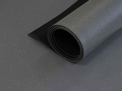 Quickstat Plus - Tappeto antistatico ESD da pavimento Grigio scuro (3.5mm) - Dimensioni rotolo: 1.5x10m