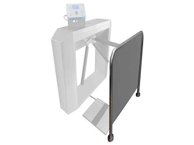 Handrail for RFID TEST STATION with Turnstile